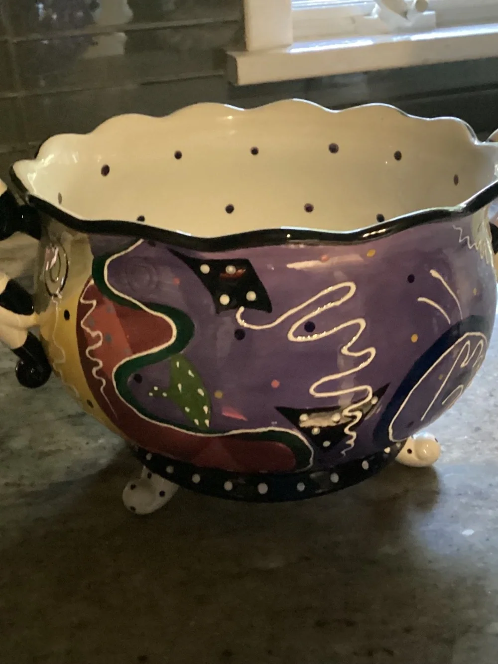 MACKENZIE CHILD.  VIBES “. BY SPIRAL. BOWL / vase. FUNKY ❣️❣️❣️❣️